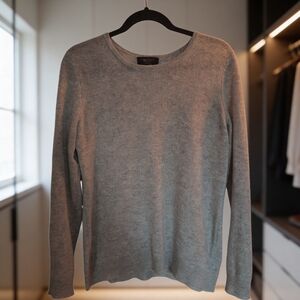 Charter Club 100% Cashmere Sweater | Gray | Size M | Luxury Crewneck Pullover